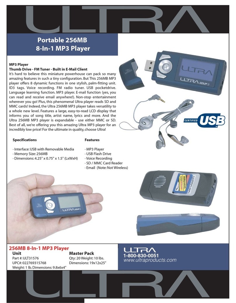 Ultra Products ULT31576 Specification sheet