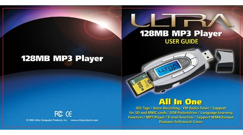 Ultra Products MP3 Player User manual