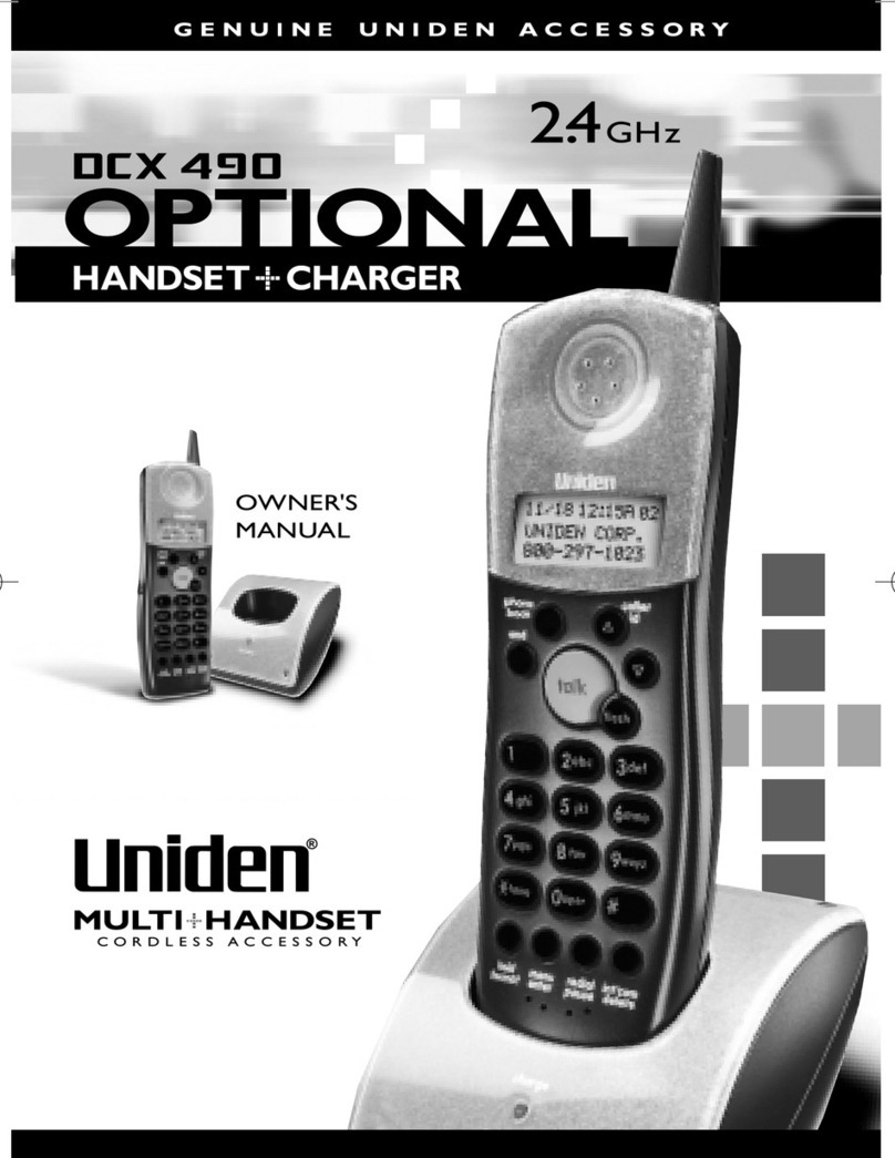 Uniden DCX 490 User manual Uniden DCX 490 User manual