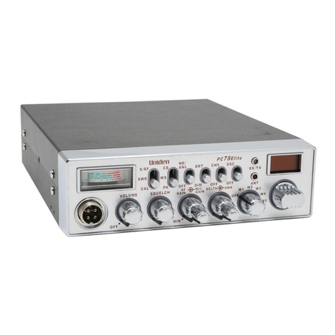 Uniden Bearcat PC78 Elite User manual