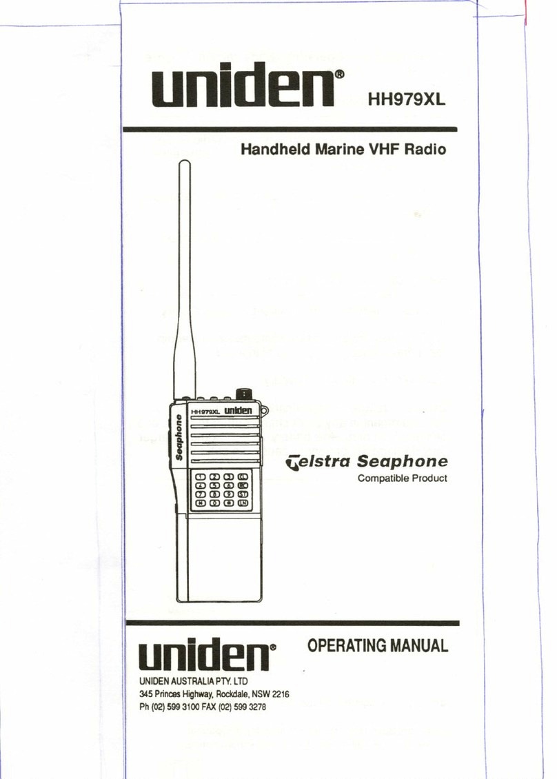 Uniden HH979XL User manual