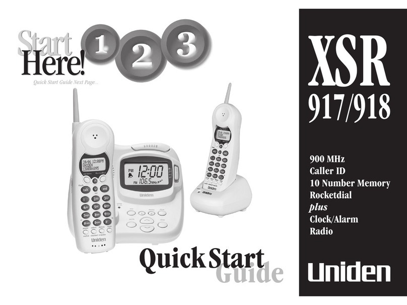 Uniden XSR917/918 User manual