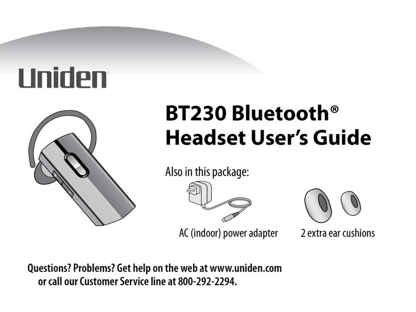Uniden BT230 user guide