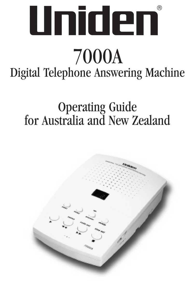Uniden 7000A User manual