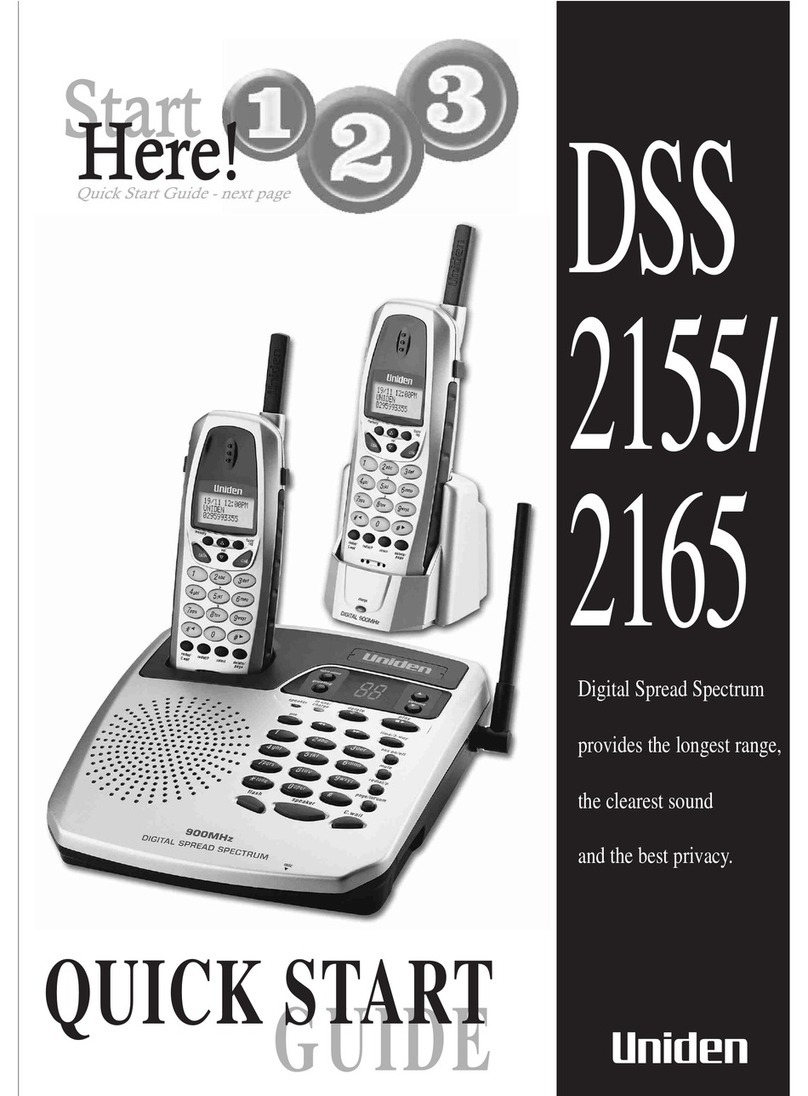 Uniden 2165 User manual