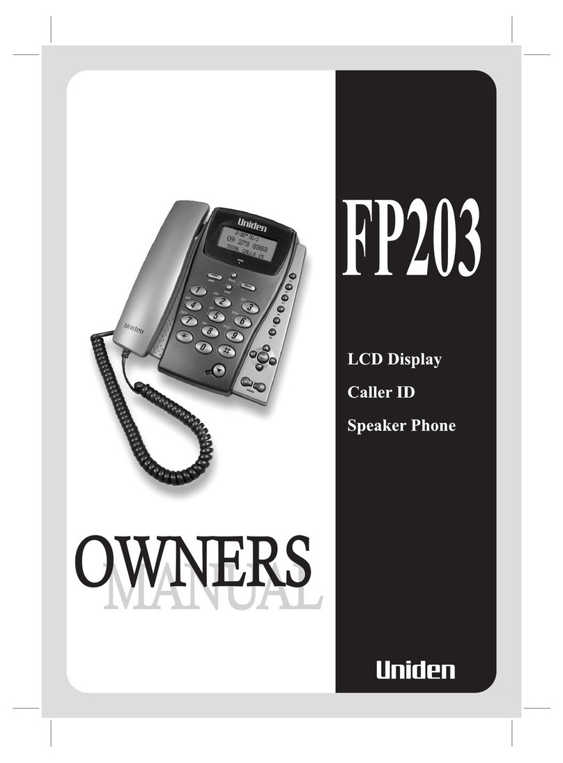 Uniden FP203 User manual