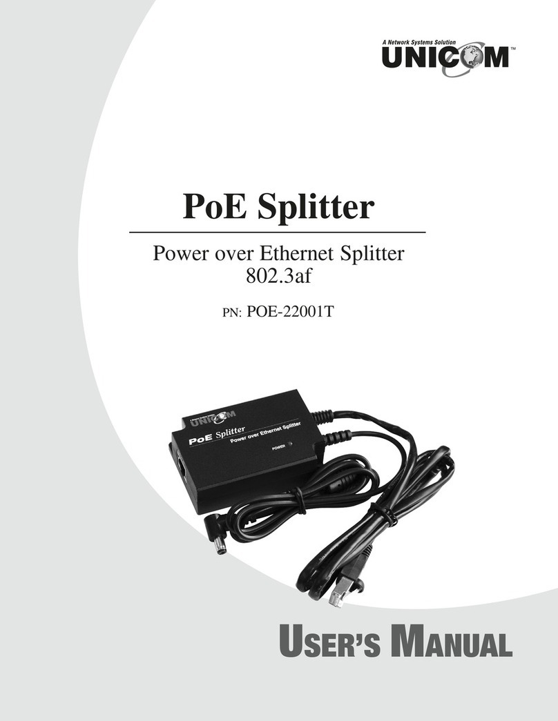 Uni-Com 802.3af User manual