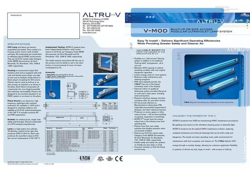 UltraViolet Devices Altru-V HWR-120V* Brochure & specs