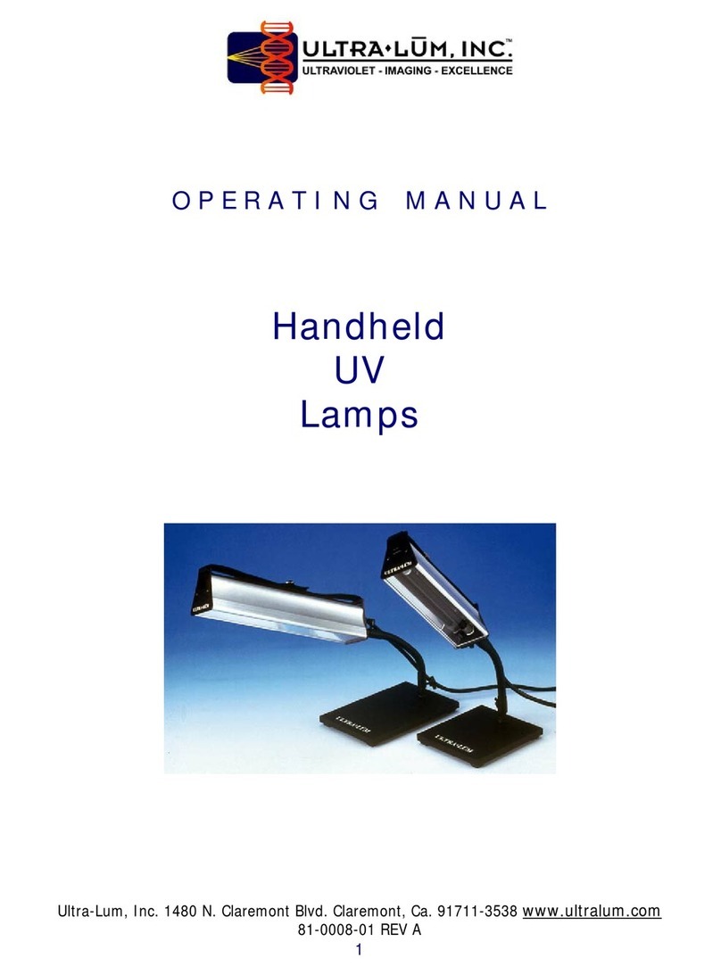 Ultra-Lum UVA operating manual