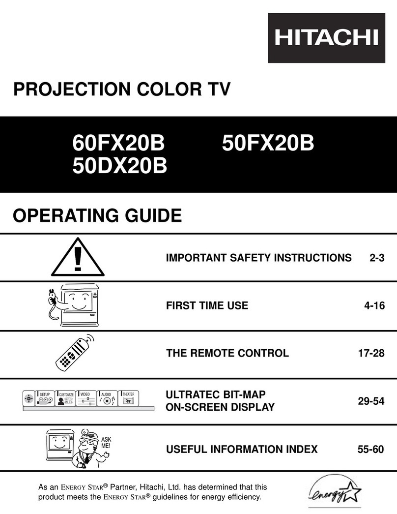 Hitachi 50DX20B operating guide