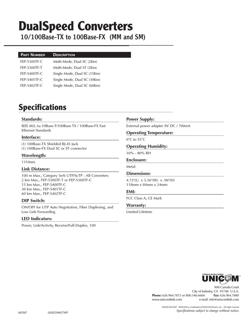 Uni-Com FEP-5300TF-C User manual