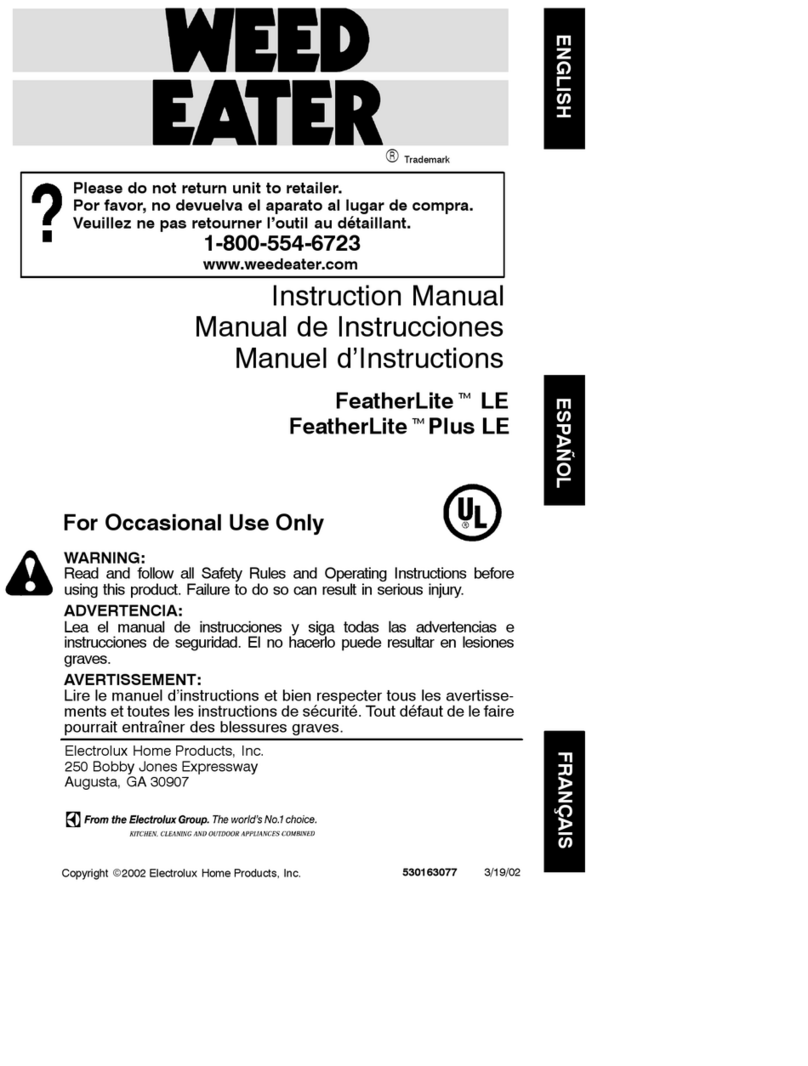 Weed Eater FeatherLite 530163077 User manual