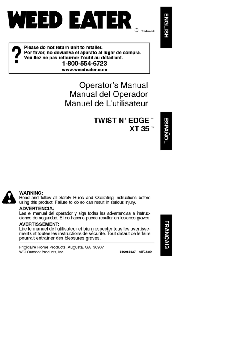 Weed Eater Twist N' Edge 530083927 User manual