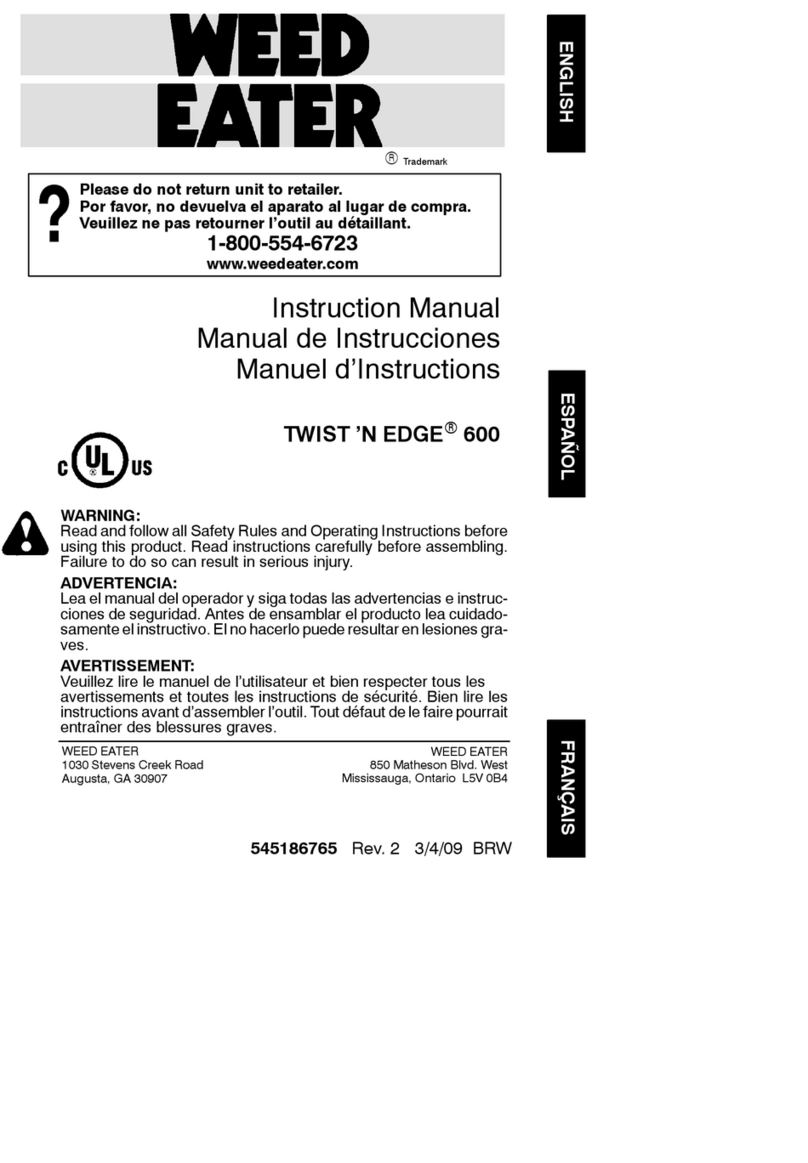 Weed Eater Twist 'N Edge 545186765 instruction manual