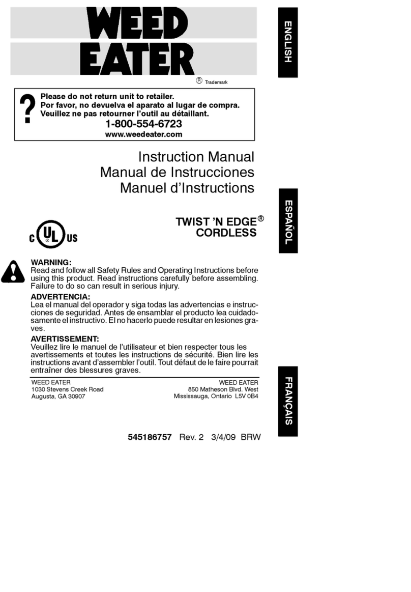 Weed Eater Twist 'N Edge 545186757 instruction manual