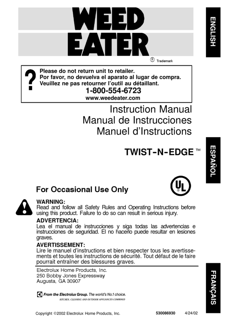Weed Eater Twist 'N Edge 530086930 instruction manual