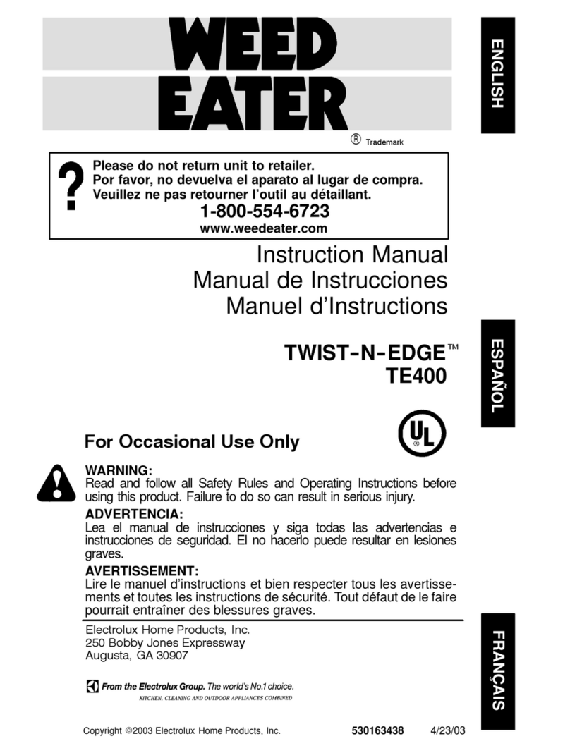 Weed Eater Twist 'N Edge 530163438 User manual