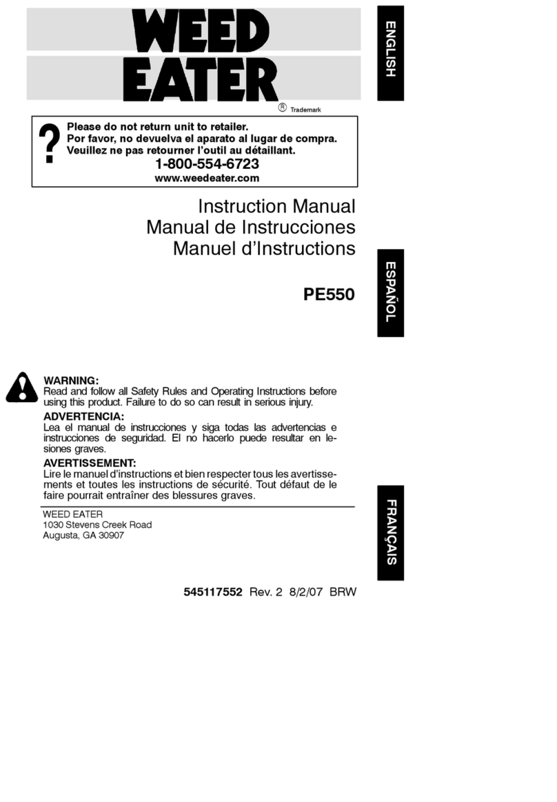 Weed Eater 545117552 User manual