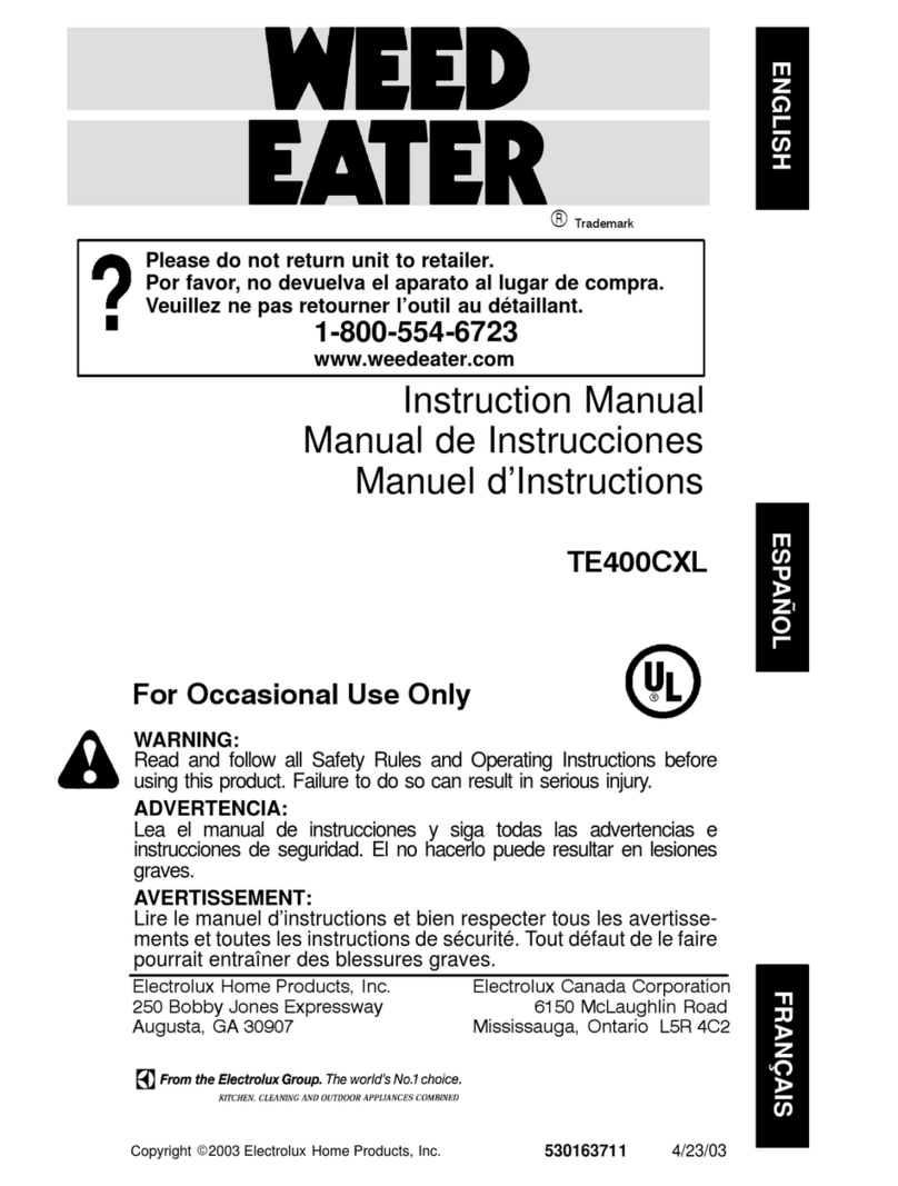 Weed Eater 530163711 instruction manual