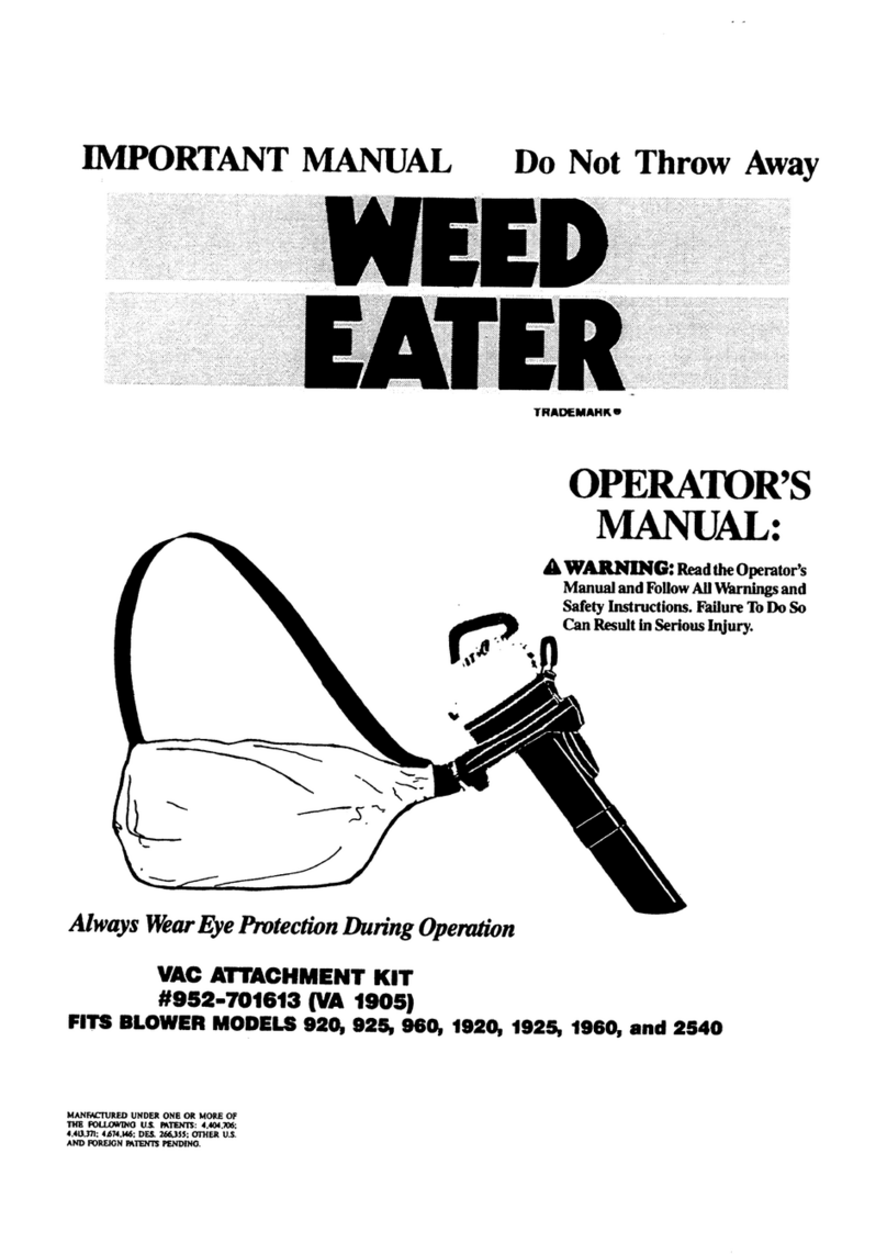Weed Eater 920 Operator's manual