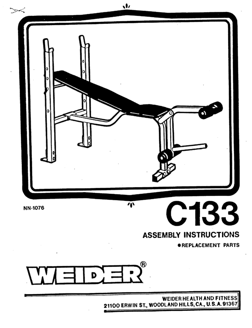 Weider C133 User manual Weider C133 User manual