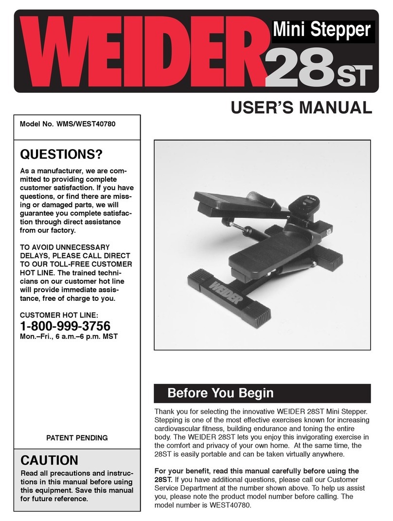 Weider 28ST user manual