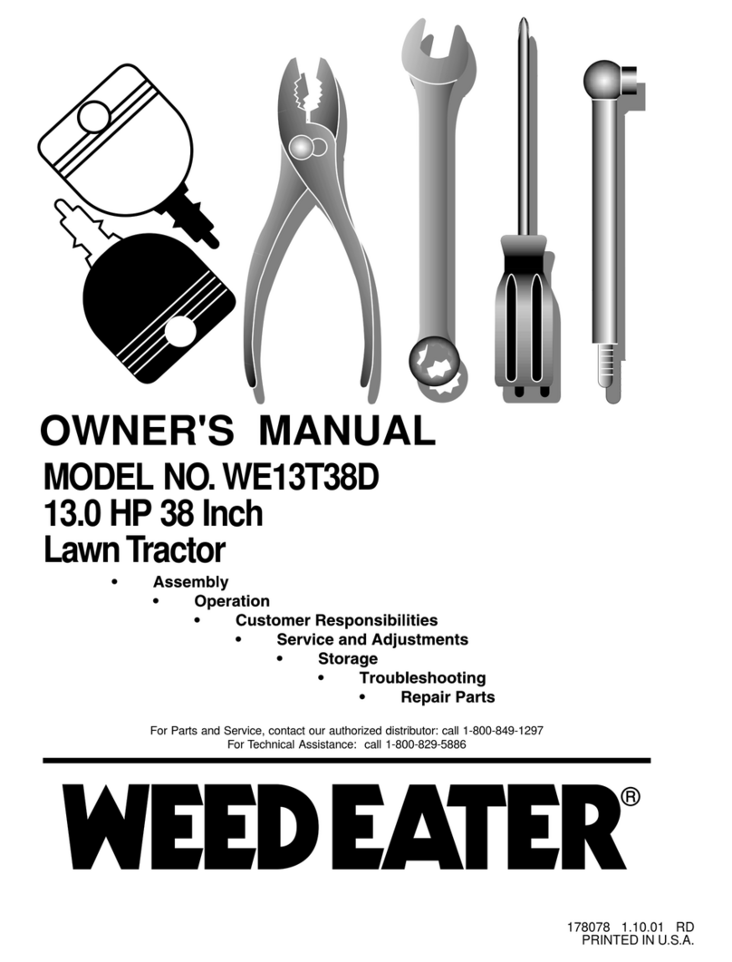 Weed Eater 178078 owner's manual