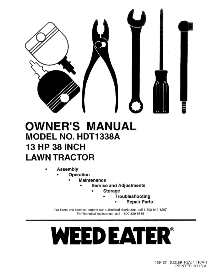 Weed Eater 169437 User manual
