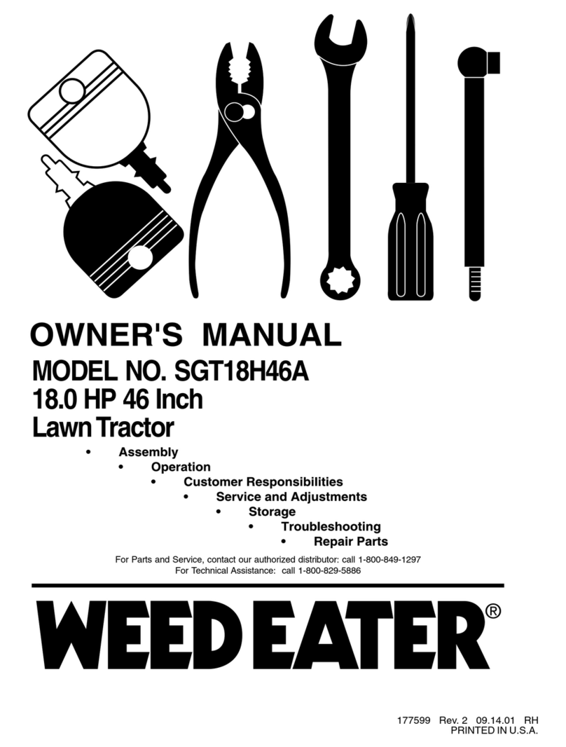 Weed Eater 177599 User manual