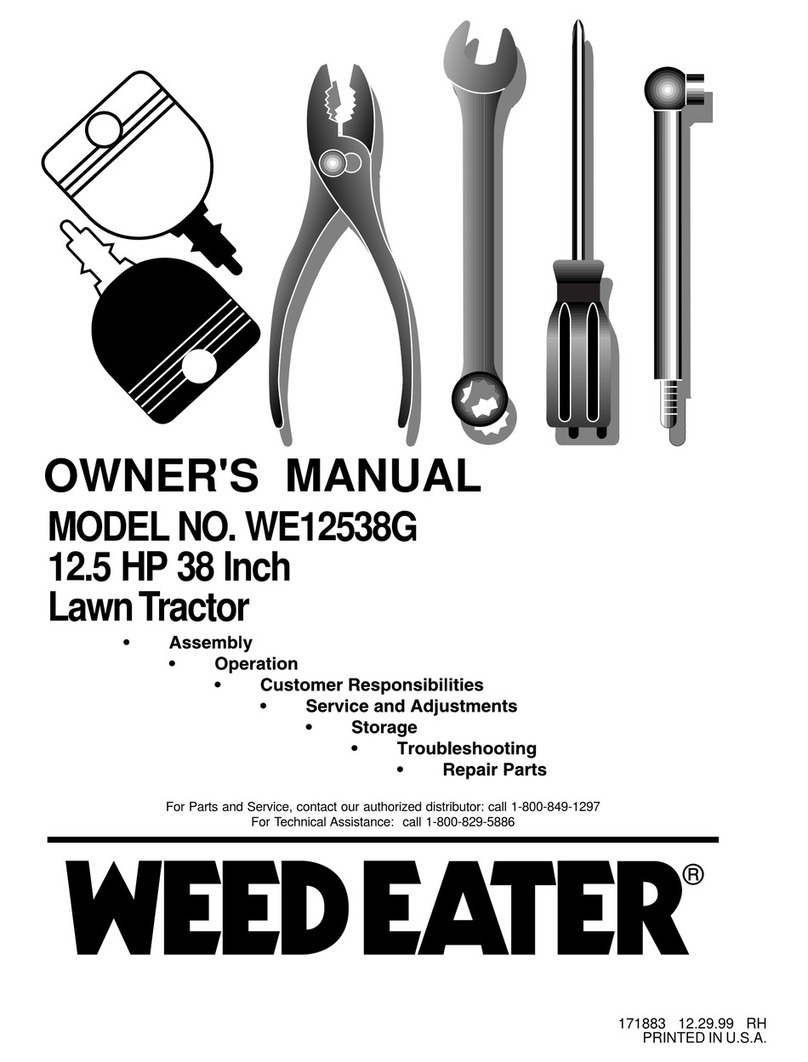 Weed Eater 171883 User manual