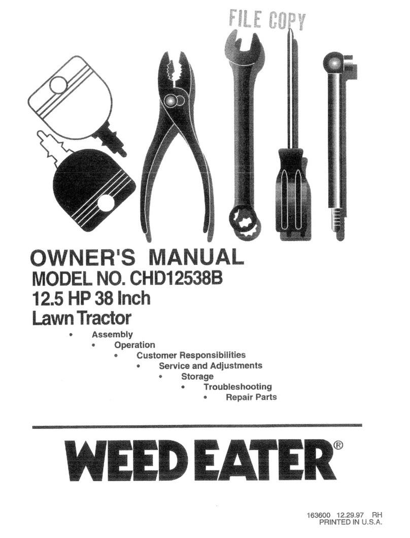 Weed Eater 163600 owner's manual