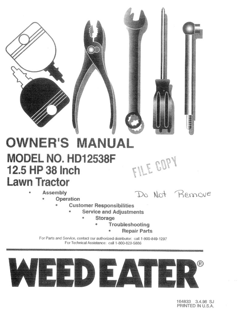 Weed Eater 164833 User manual