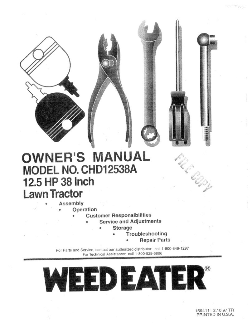 Weed Eater 159411 owner's manual