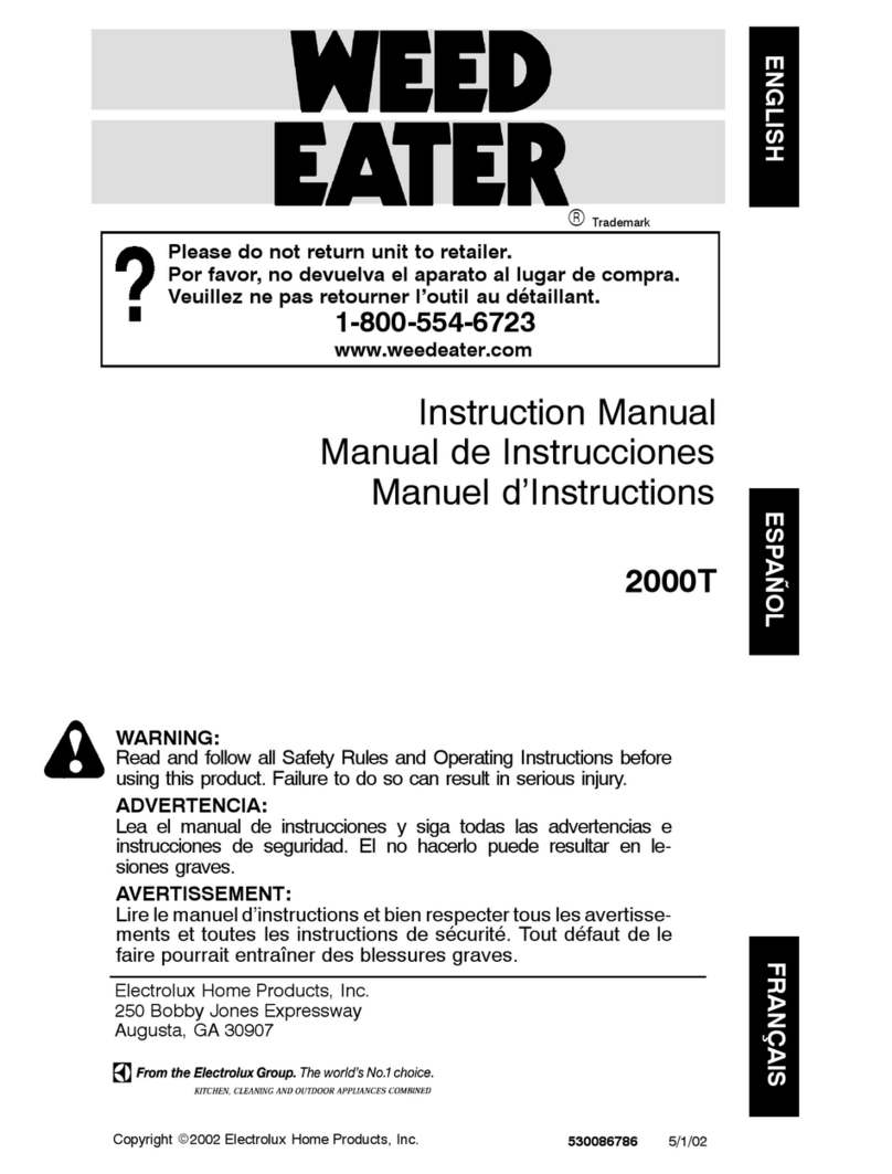 Weed Eater 2000T instruction manual