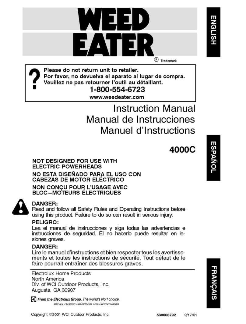 Weed Eater 4000C instruction manual