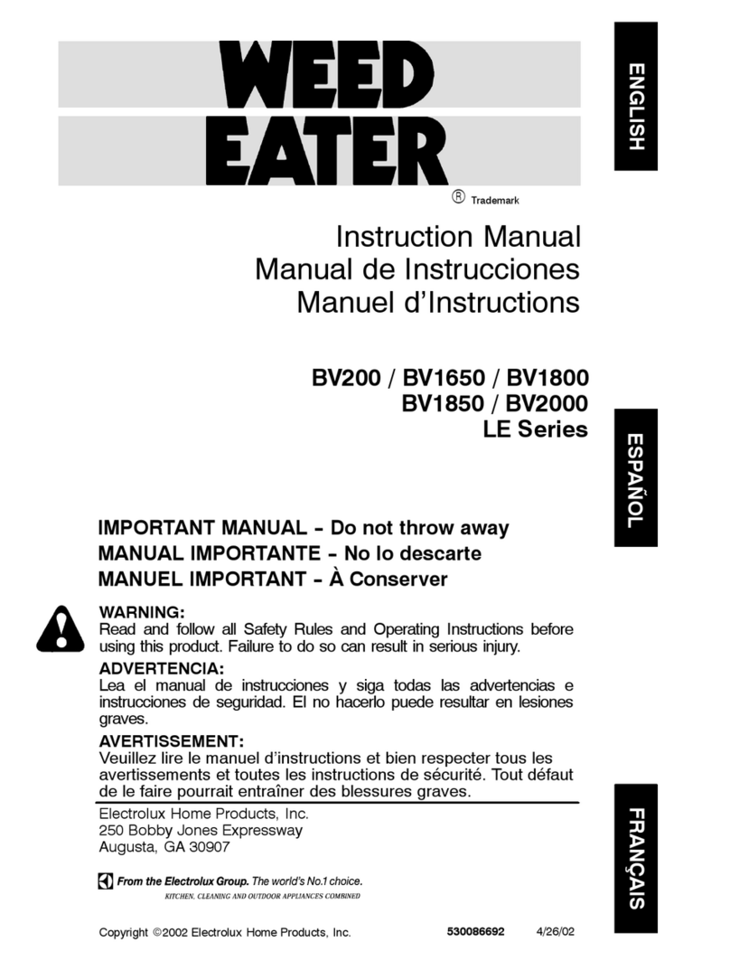 Weed Eater 530086692 instruction manual