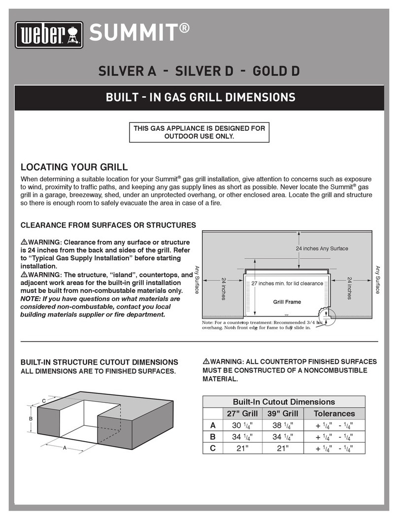 Weber SUMMIT GOLD D User instructions
