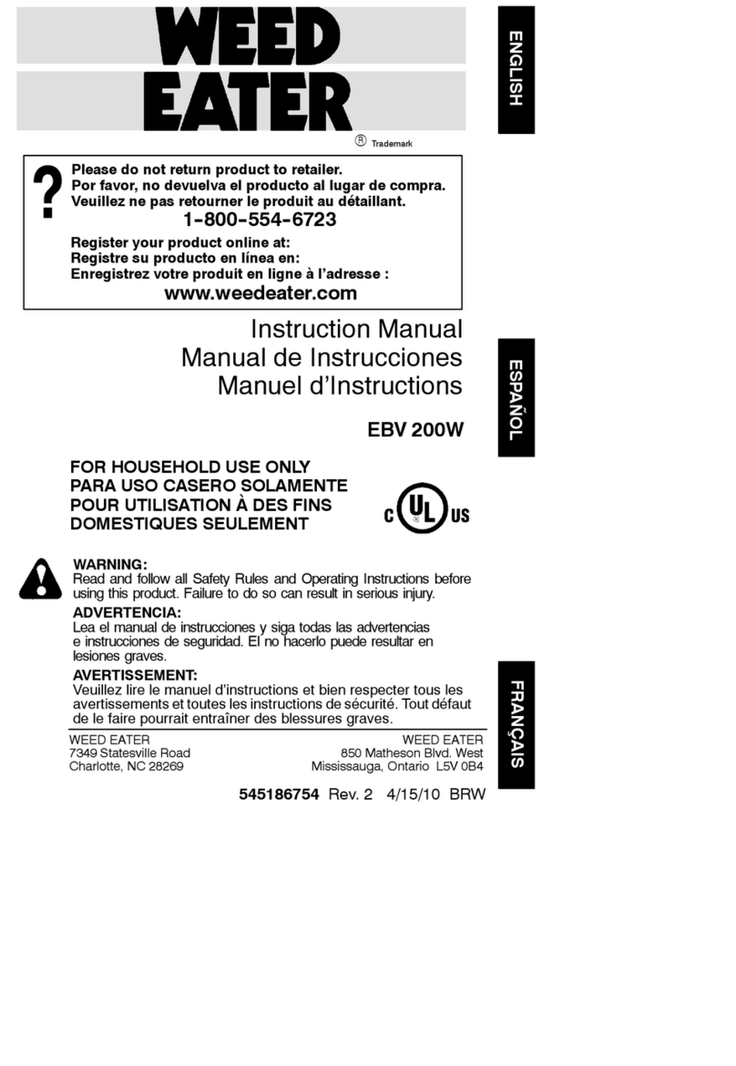 Weed Eater 545186754 instruction manual