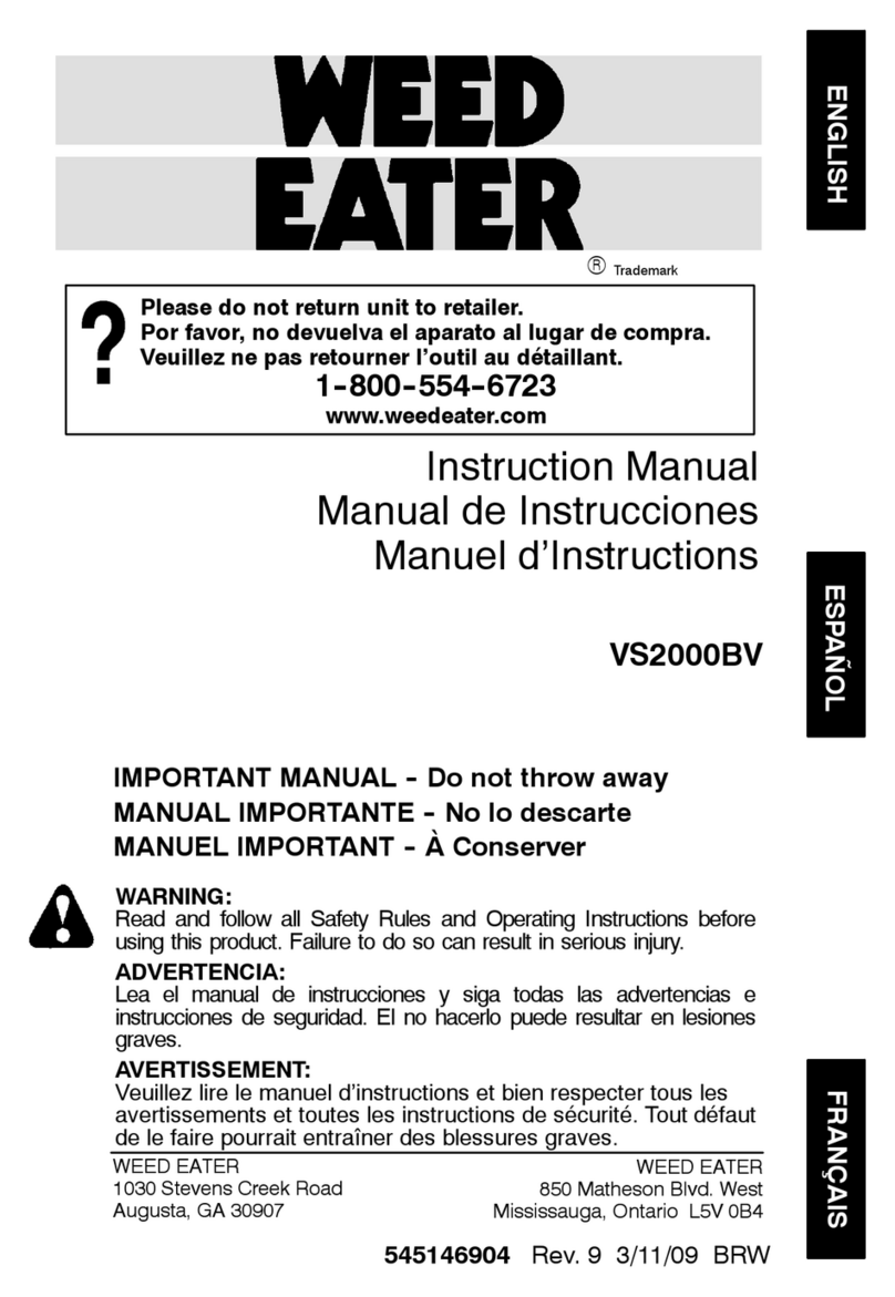 Weed Eater 545146904 instruction manual