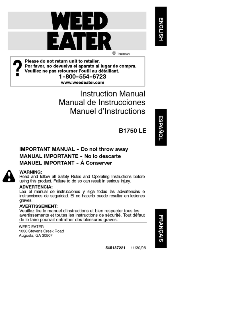 Weed Eater 545137221 instruction manual