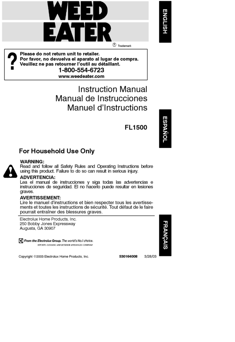 Weed Eater 530164008 instruction manual