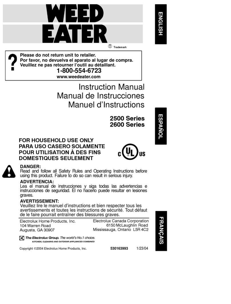 Weed Eater 530163993 instruction manual