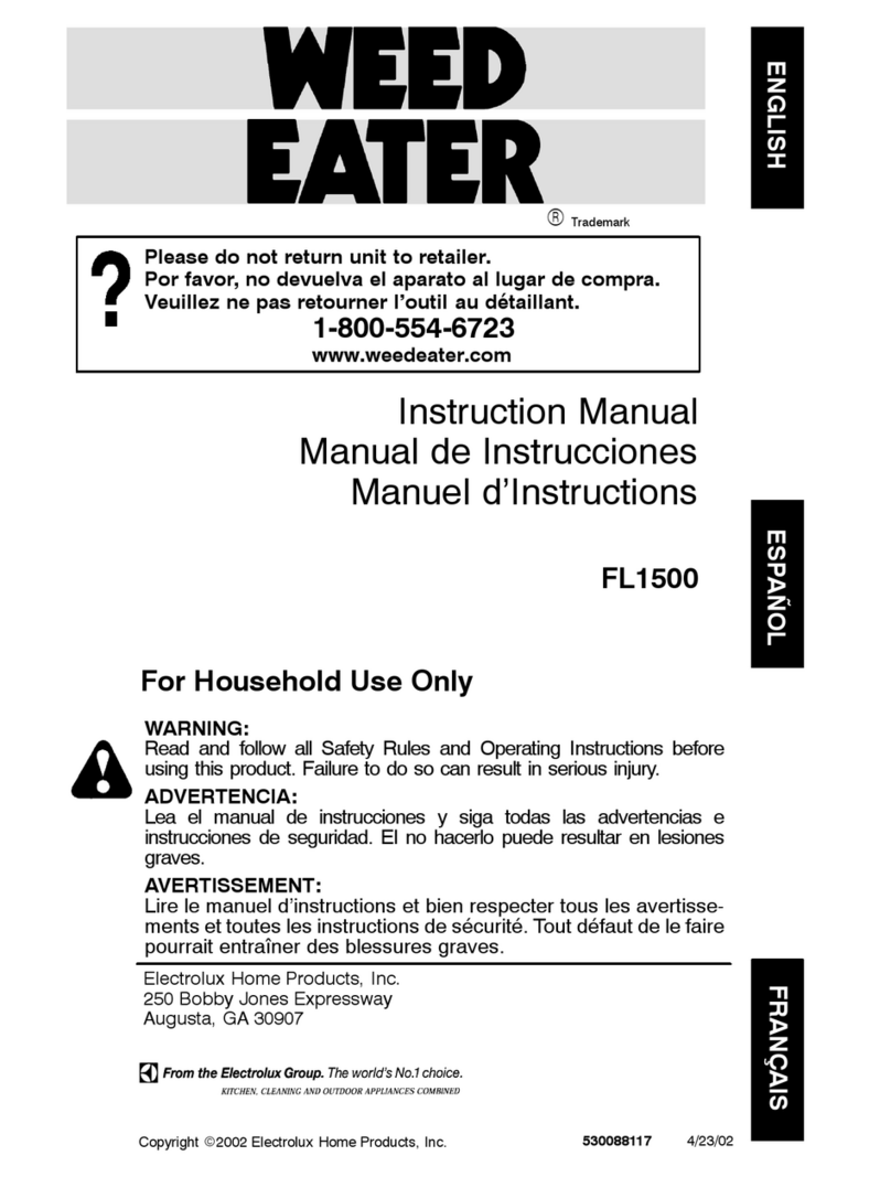 Weed Eater 530088117 instruction manual