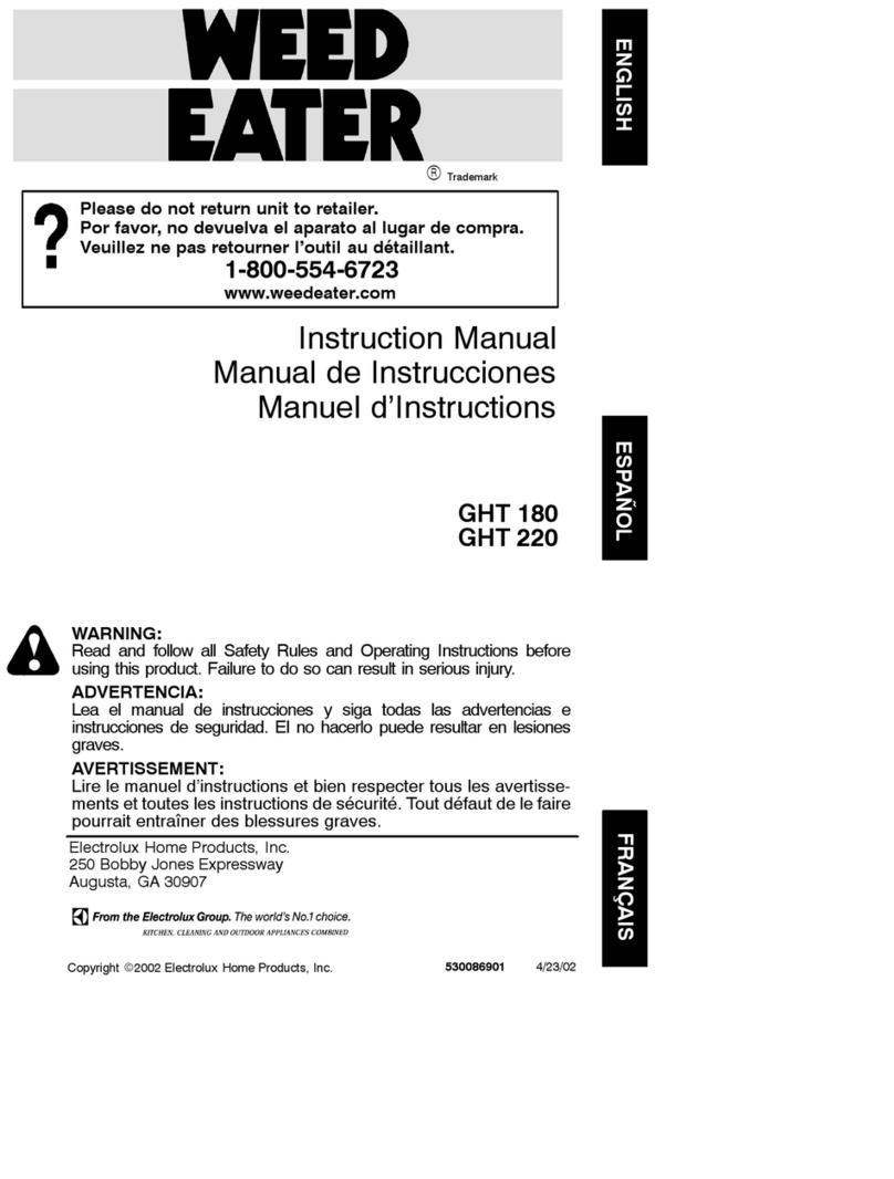Weed Eater 530086901 User manual