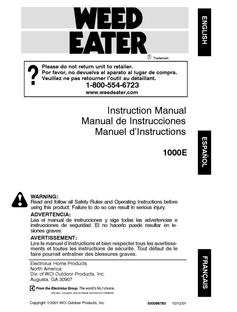 Weed Eater 530086783 instruction manual