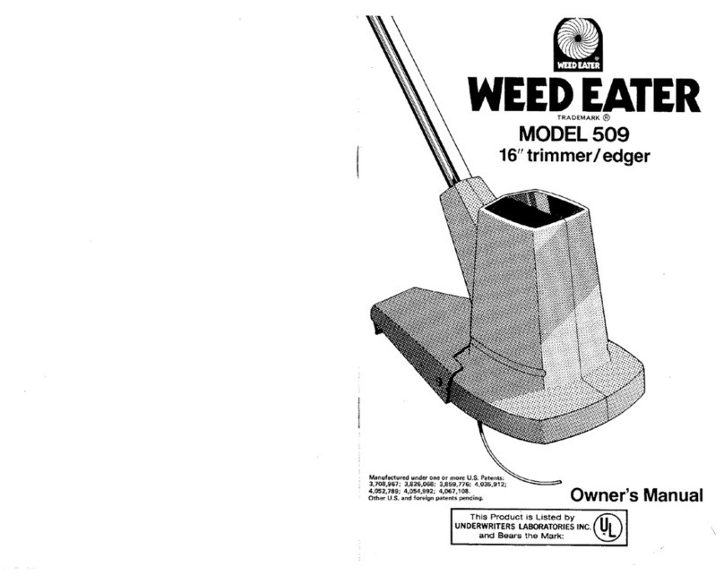 Weed Eater 509 owner's manual