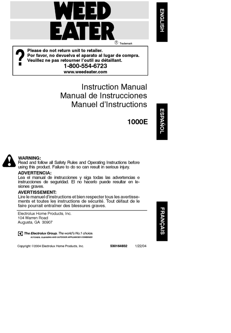 Weed Eater 1000E User manual