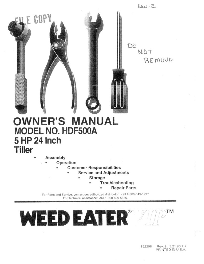 Weed Eater HDF50A owner's manual