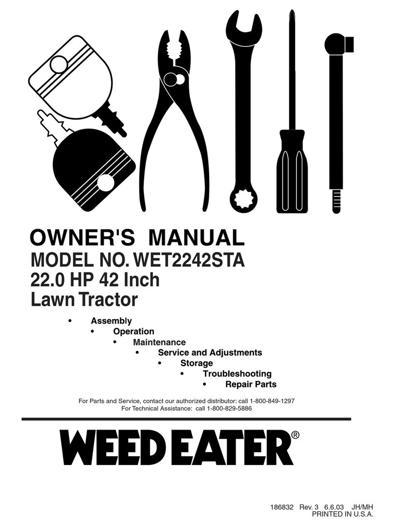 Weed Eater WET2242STA owner's manual