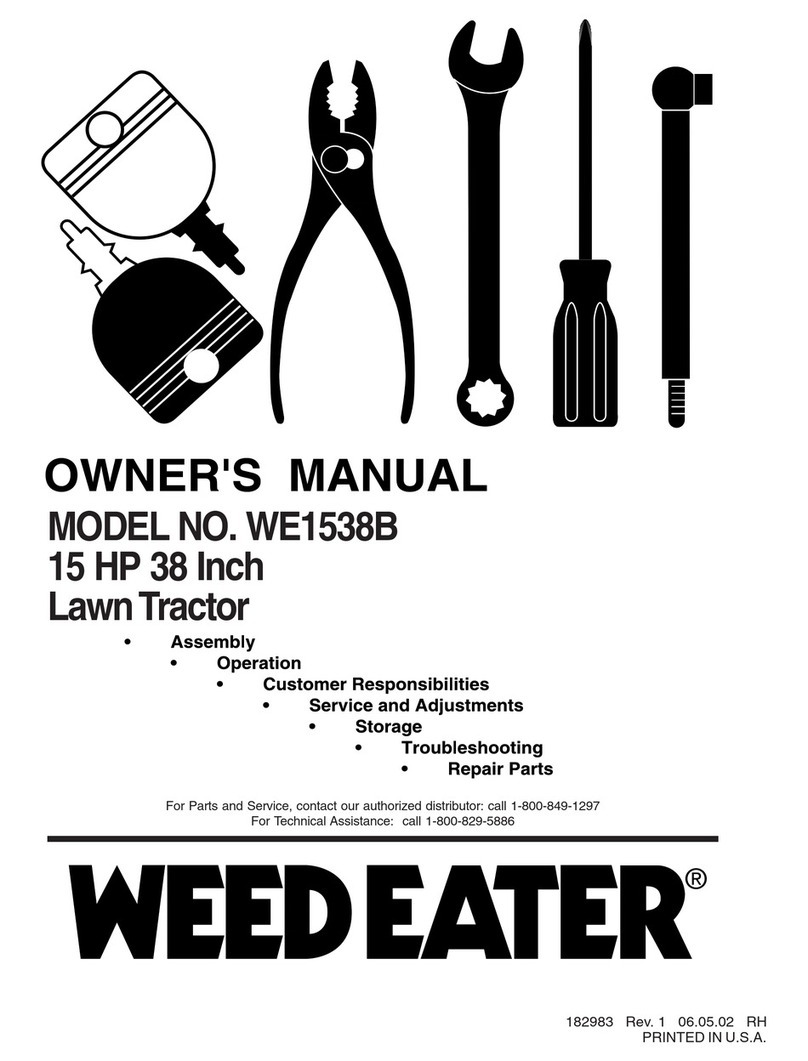 Weed Eater WE1538B User manual